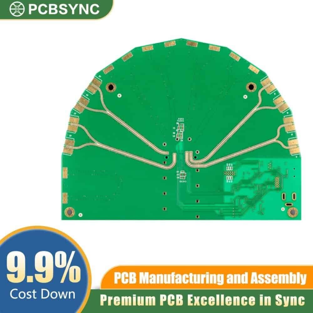 RT duroid 5280LZ 2.4mm 3oz ENIG 16-Layer Military Ground Station Board RT duroid 5280LZ 2.4mm 3oz ENIG 16-Layer Military Ground Station Board