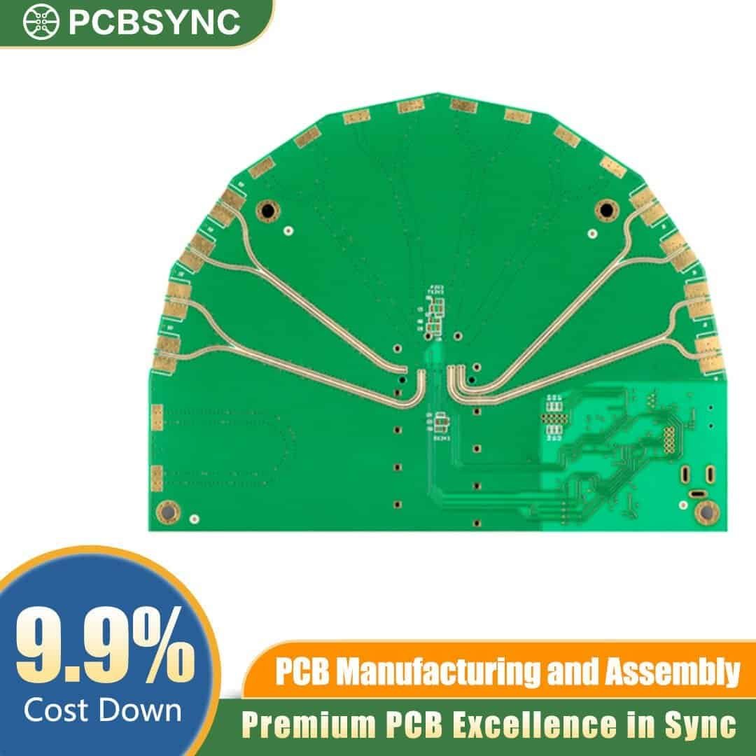 RT duroid 5280LZ 2.4mm 3oz ENIG 16-Layer Military Ground Station Board
