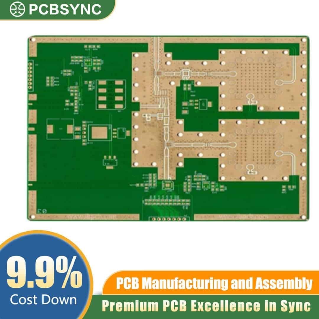 RT duroid 5870 1.6mm 1oz ENIG 8-Layer Medical Diathermy Equipment PCB