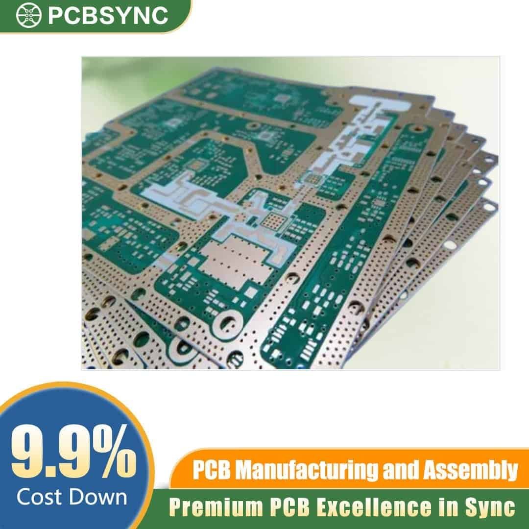 RT duroid 6035HTC 0.6mm 1oz 50u Gold Plating 4-Layer High-Temp Rocket Telemetry Board