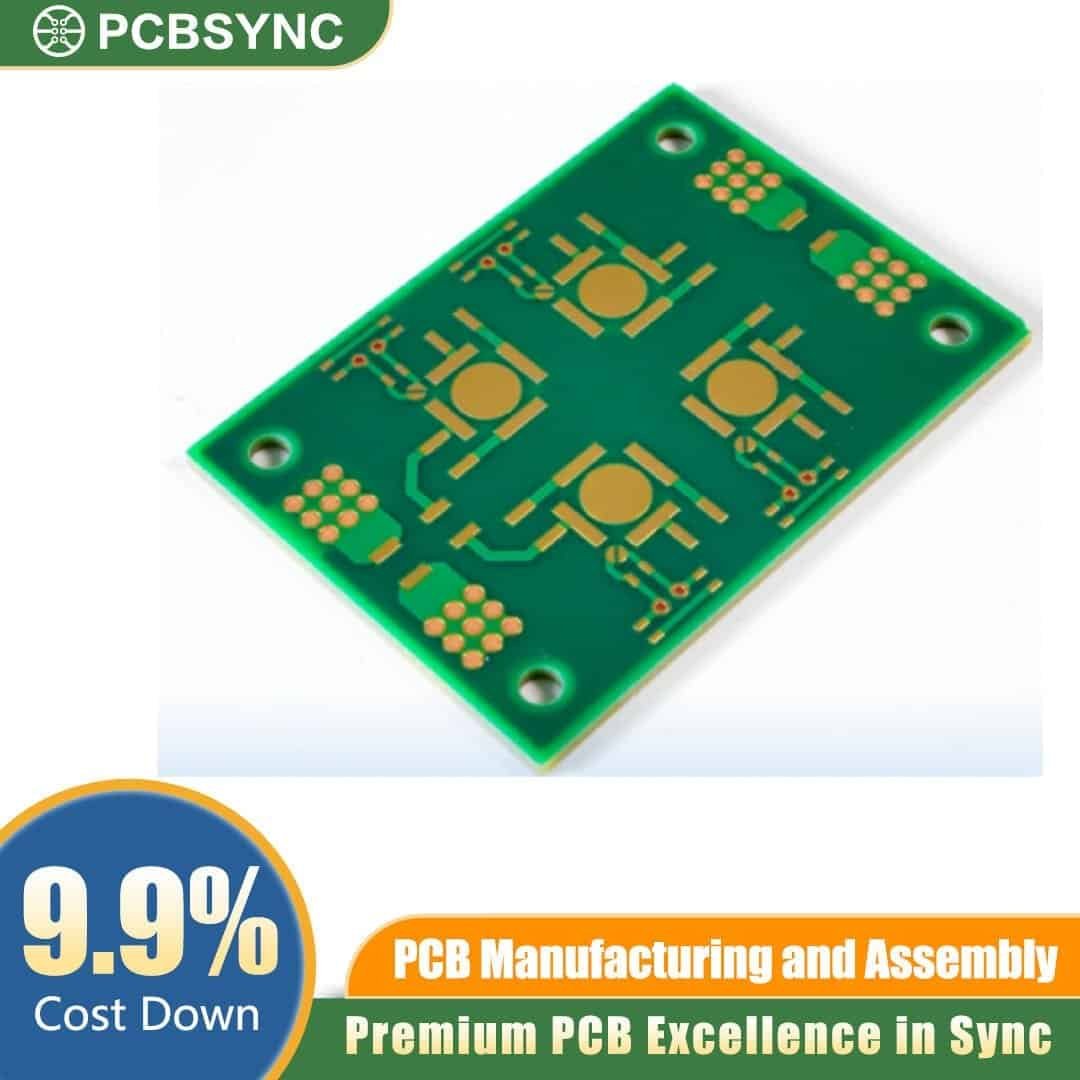 RT duroid 6035HTC 1.2mm 1oz Immersion Gold 4-Layer High-Temp Missile Guidance Board