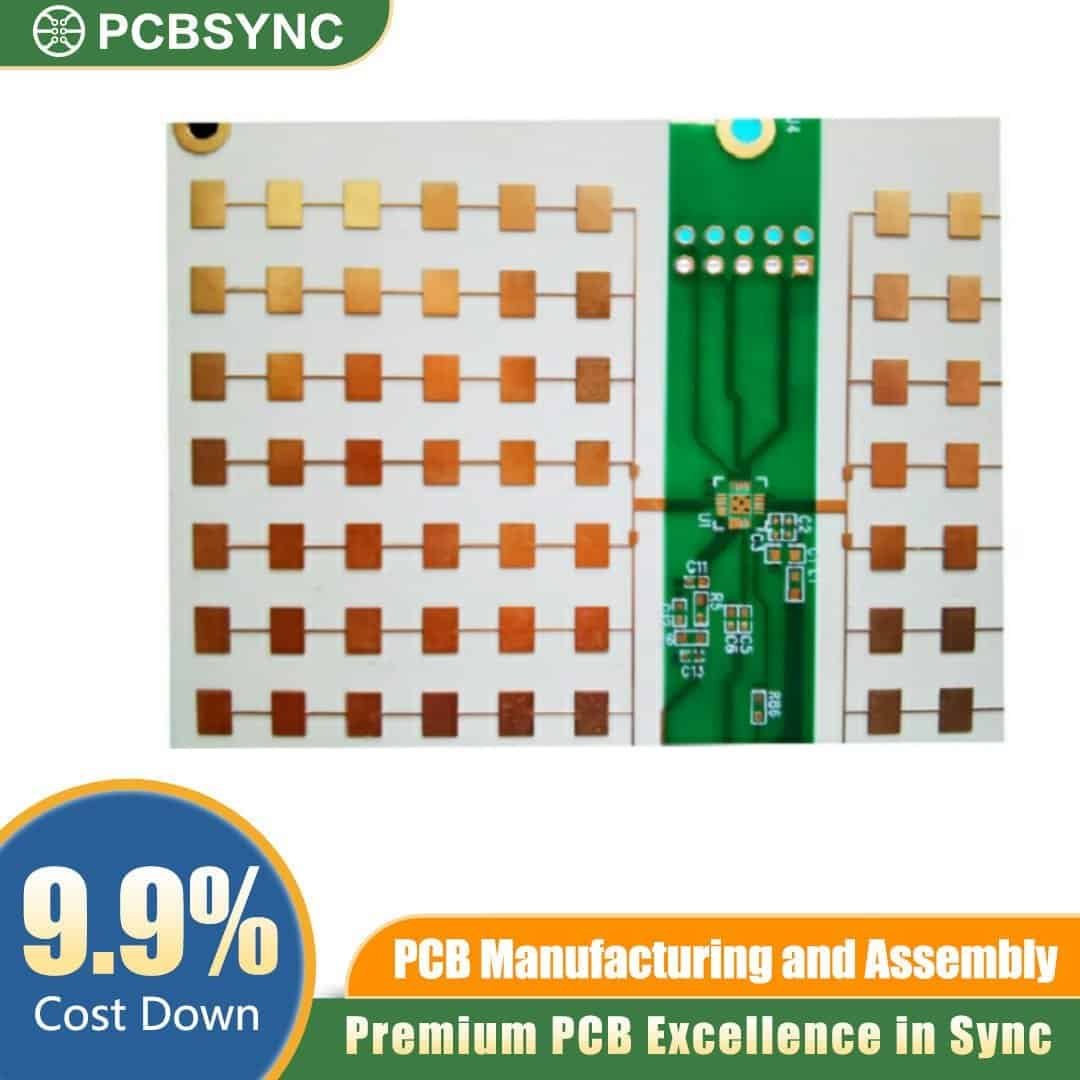 RT duroid 6202 0.8mm 12oz ENIG 4-Layer Military Frequency Hopping Board