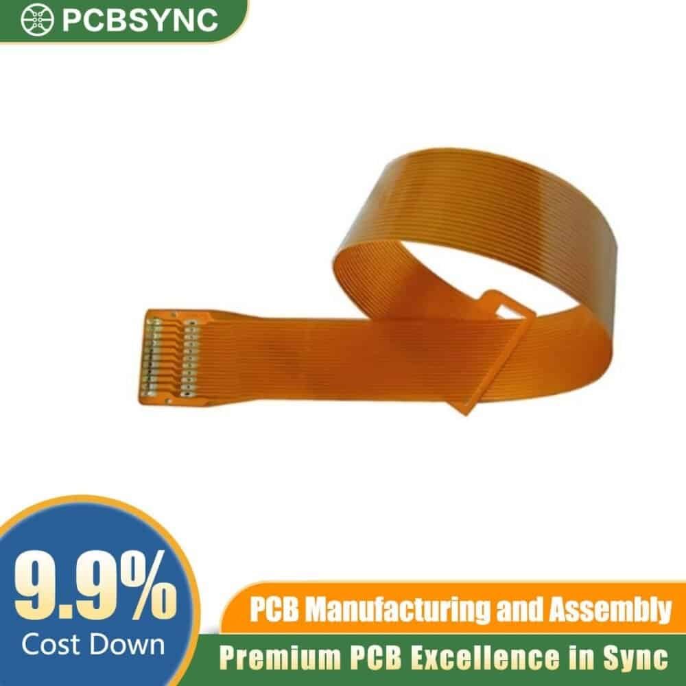 1L Single-Sided Flexible PCB – 0.1mm PI Substrate, ENIG Surface Finish 1L Single-Sided Flexible PCB – 0.1mm PI Substrate, ENIG Surface Finish