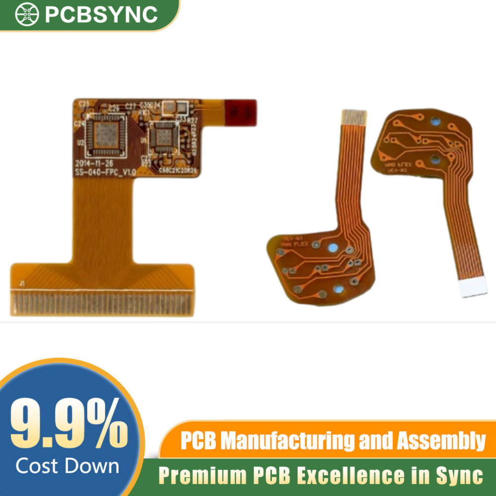 2 Layer Flexible PCB with Hard Gold – 30μ Plating, Edge Connector Finger 2 Layer Flexible PCB with Hard Gold – 30μ Plating, Edge Connector Finger