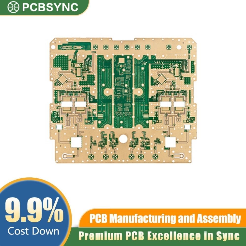 Arlon Hybrid Multilayer PCB AD350A + FR-4 6-Layer Cost-Optimized RF Board Arlon Hybrid Multilayer PCB AD350A + FR-4 6-Layer Cost-Optimized RF Board