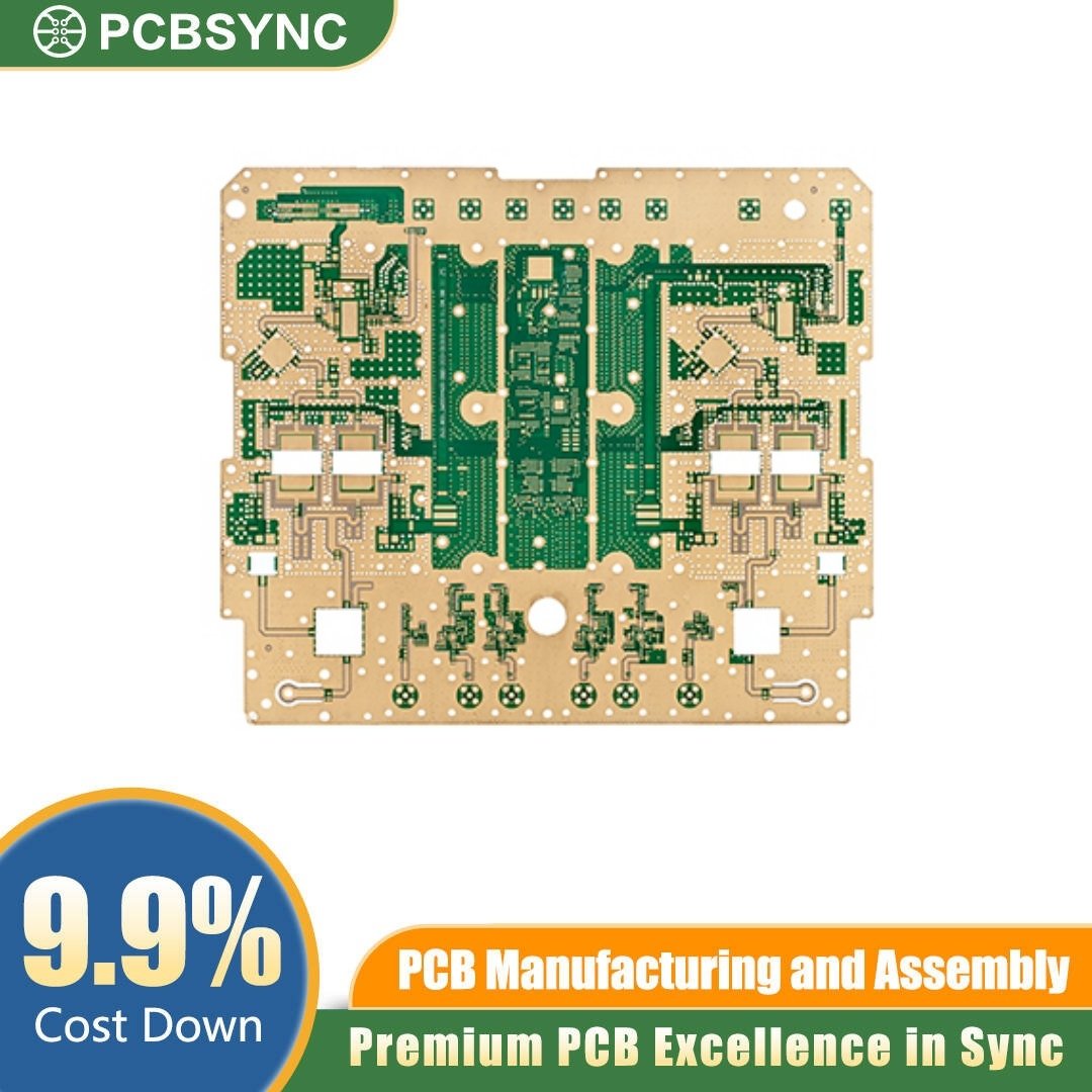Arlon Hybrid Multilayer PCB AD350A + FR-4 6-Layer Cost-Optimized RF Board